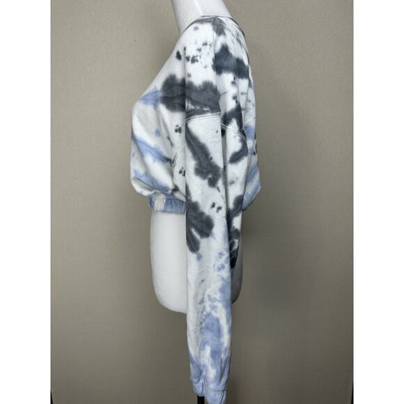 AÉROPOSTALE Tie dye Women’s Sz S Crop Top Sweatshirt Hippie Festival Boho - Picture 7 of 12